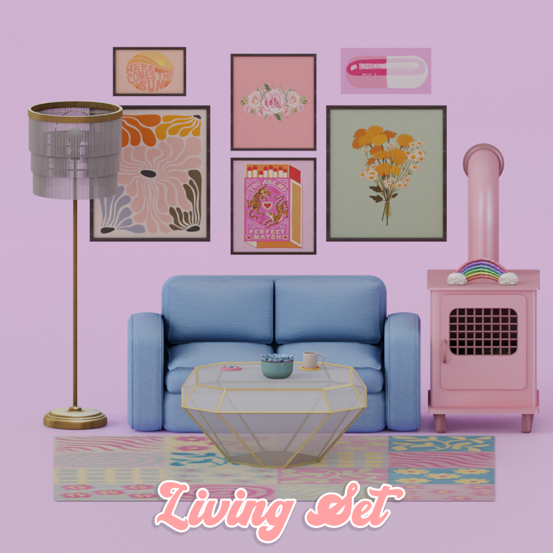 Скриншот мода Сет для гостиной Living Set